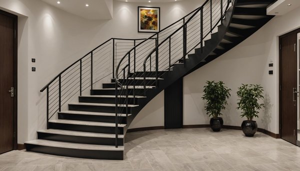 Top designs modernes pour escaliers métalliques à vannes