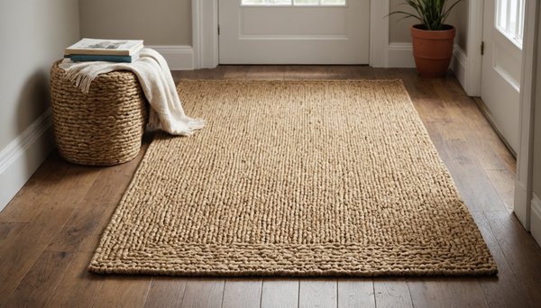 Décorez votre couloir avec un tapis en jute élégant et durable!